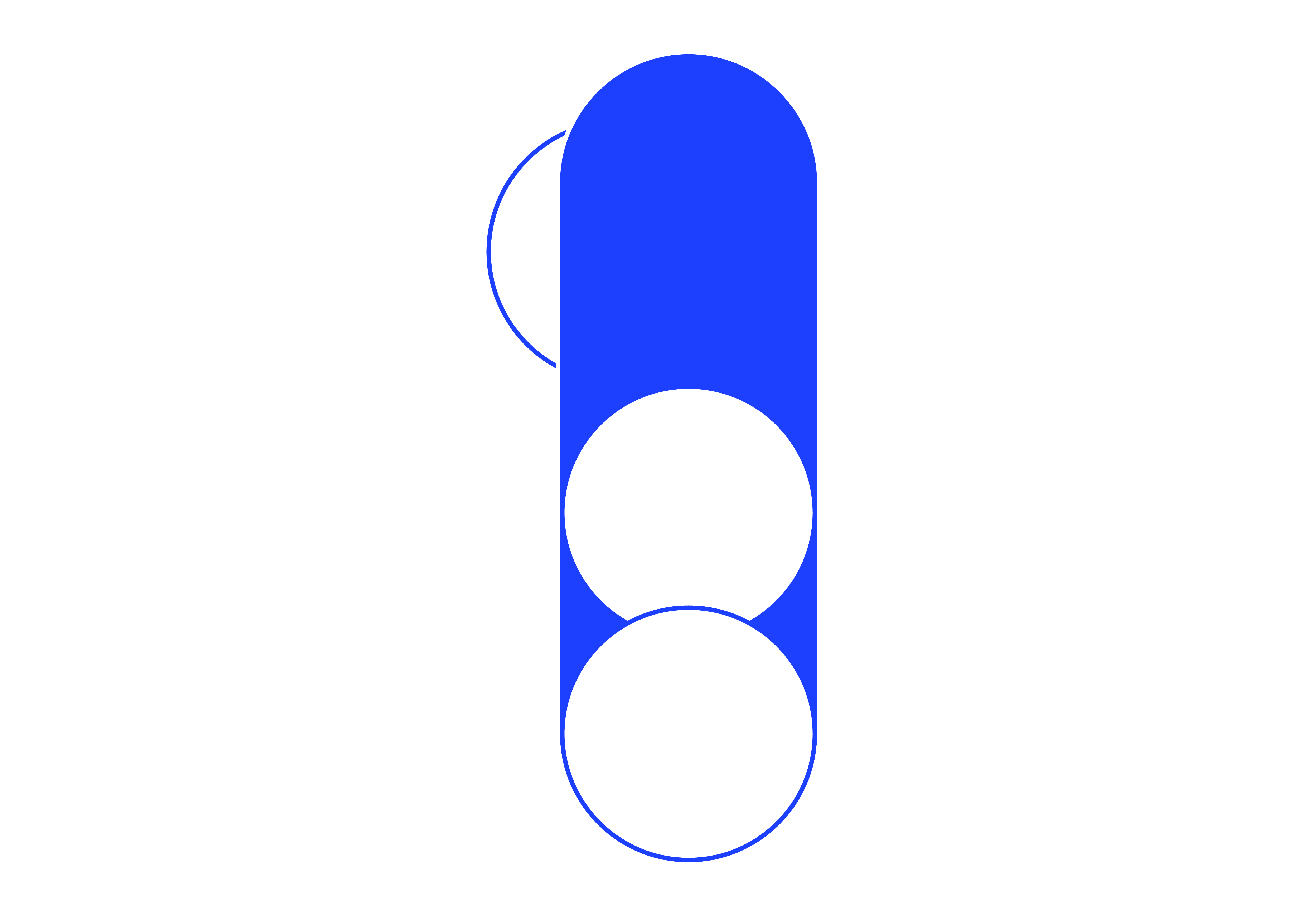 One to one thousand logo in blue colour
